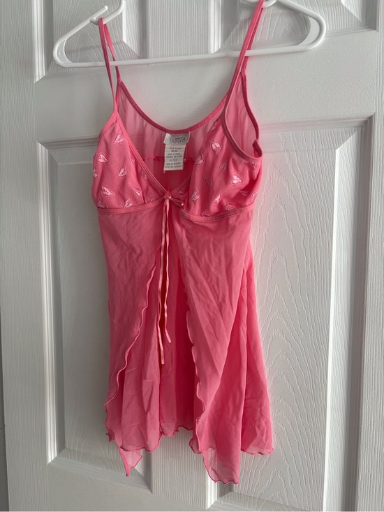 La SENZA Other - La SENZA Pink Lace-Trimmed Babydoll Chemise